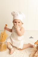 Baby photo shoot in the studio