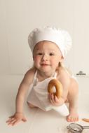 Baby photo shoot in the studio