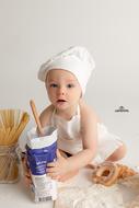 Baby photo shoot in the studio