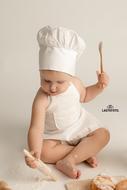 Baby photo shoot in the studio