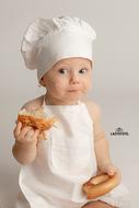 Baby photo shoot in the studio