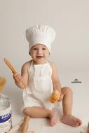 Baby photo shoot in the studio