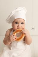 Baby photo shoot in the studio