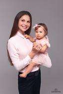 Mother and baby photo shoot