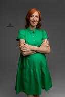 Pregnancy photo shoot in the studio