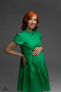 Pregnancy photo shoot in Vogue style