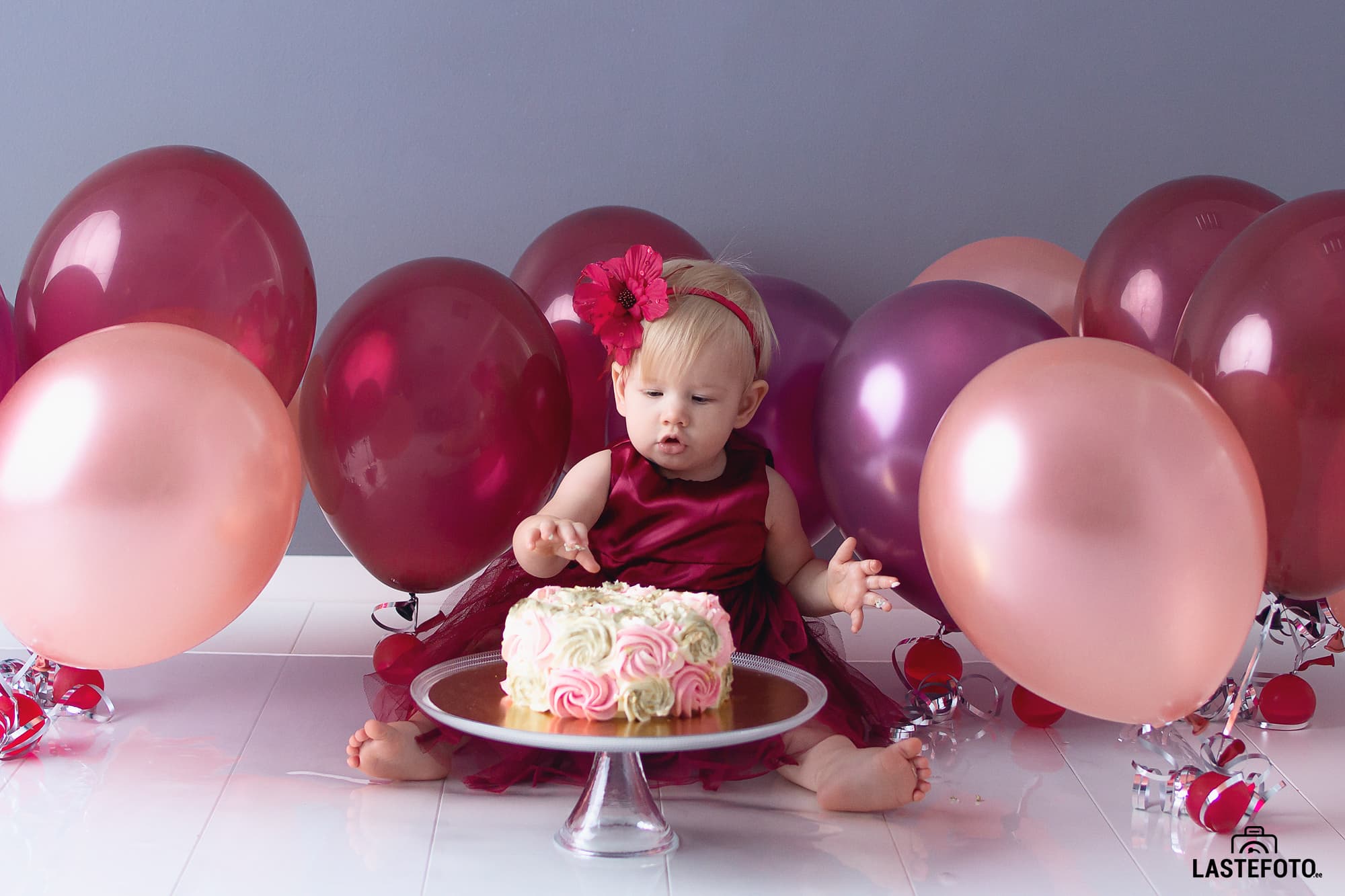 cake smash фотосессия в студии